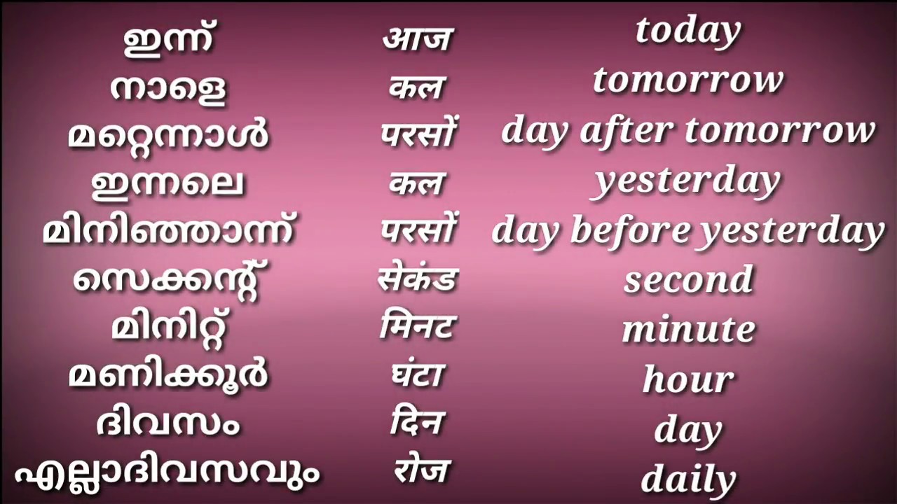 hindi malayalam english dictionary pdf
